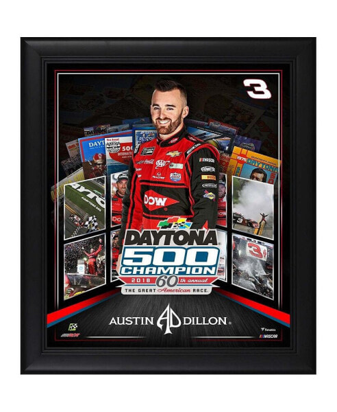 Austin Dillon Framed 15" x 17" 2018 Daytona 500 Champion Collage