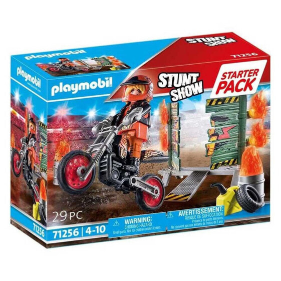 Конструктор Playmobil Starter Pack Stuntshow Moto With Fire Wall