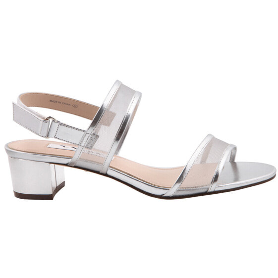 Nina Ganice Metallic Open Toe Wedding Womens Silver Dress Sandals GANICE-SIL
