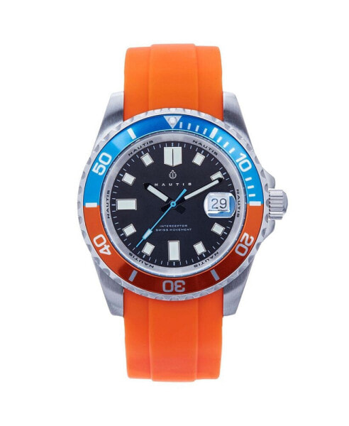 Часы Nautis Interceptor Rubber Watch - Orange43mm