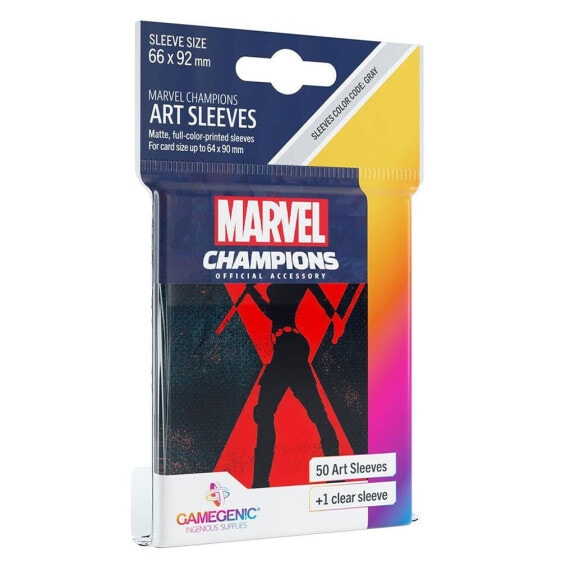 GAMEGENIC Card Sleeves Marvel Champions Widow 66x92 mm