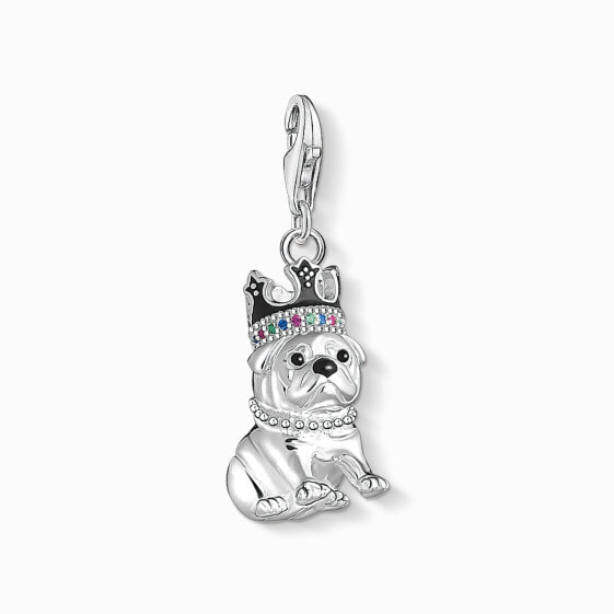 Thomas Sabo Charm-Anhänger Bulldogge mit Krone