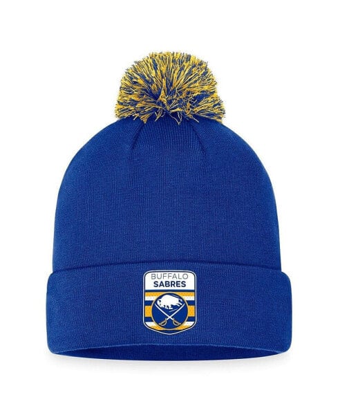 Men's Royal Buffalo Sabres 2023 NHL Draft Cuffed Knit Hat with Pom