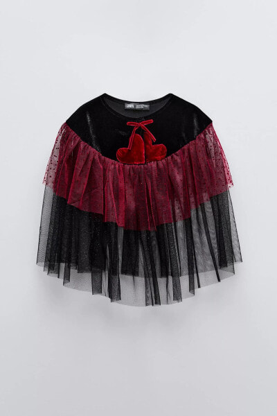 QUEEN OF HEARTS COSTUME CAPE