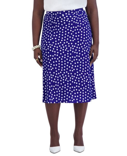 Women's Ity Dot-Print A-Line Pull-On Skirt