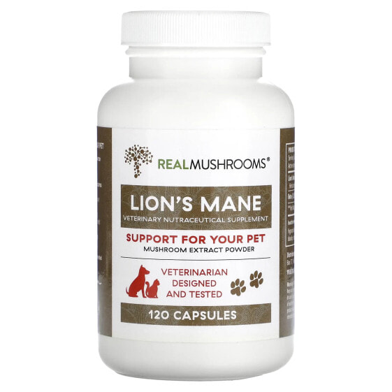 Lion's Mane, Support For Your Pet, 120 Capsules