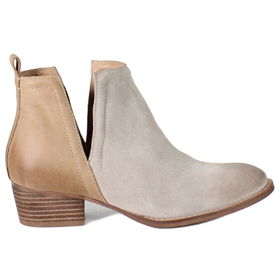 Diba True Stop By Round Toe Pull On Booties Womens Beige Casual Boots 54620-295