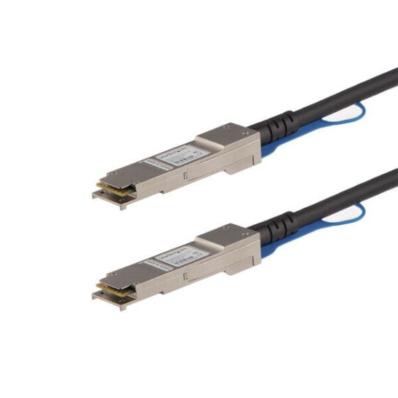 StarTech.com Juniper QFX-QSFP-DAC-1M Compatible 1m 40G QSFP+ to QSFP+ Direct Attach Cable Twinax - 40GbE QSFP+ Copper DAC 40 Gbps Low Power Passive Transceiver Module DAC - 1 m - QSFP+ - QSFP+