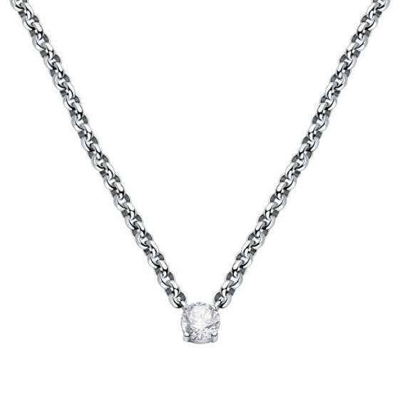 Original steel necklace with Poetica SAUZ31 crystal