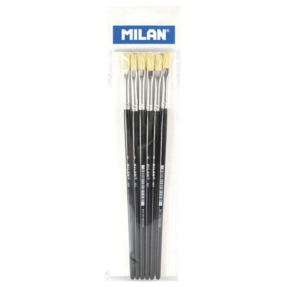 MILAN Flat ChungkinGr Bristle Paintbrush Series 501 No. 6