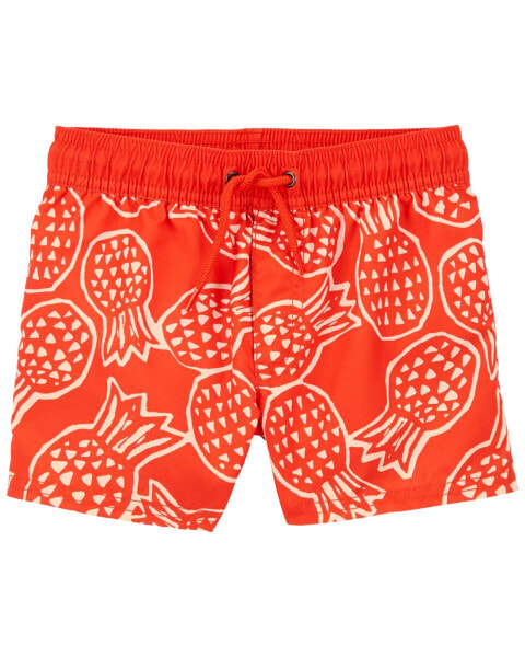 Toddler Pineapple Swim Trunks 5T