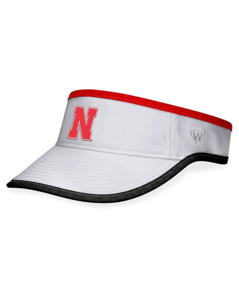 Men's White Nebraska Huskers Daybreak Adjustable Visor