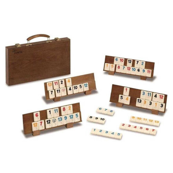 CAYRO Rummi Classic Plus Wood Briefcase Board Game