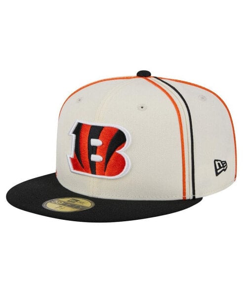 Men's Cream Cincinnati Bengals Soutache 59FIFTY Fitted Hat