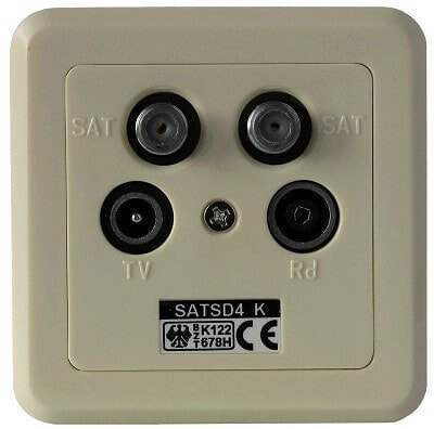 Kreiling SAT SD 4k / Class A - 2x SAT + TV + Radio - White