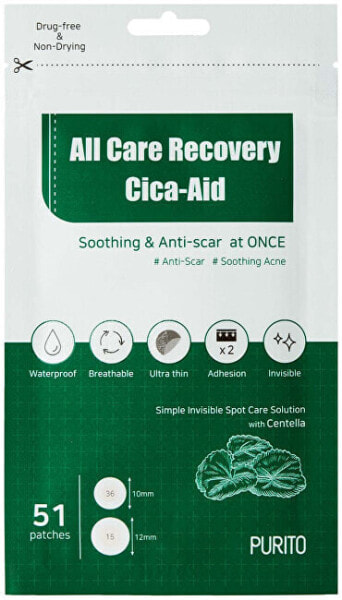 Pimple patches All Care Recovery Cica Aid (Patches) 51 pcs