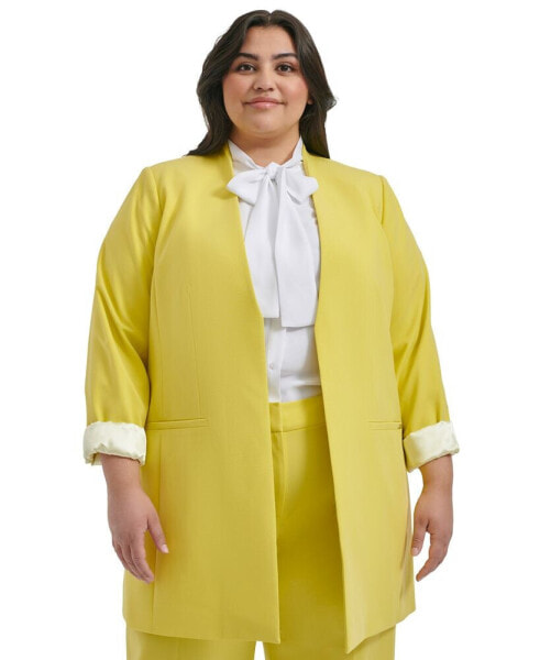 Куртка Calvin Klein Plus Size Solid Open Front Topper