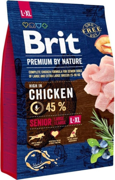 Сухой корм для собак Brit Premium By Nature Senior L+XL для пожилых собак крупных пород 3 кг