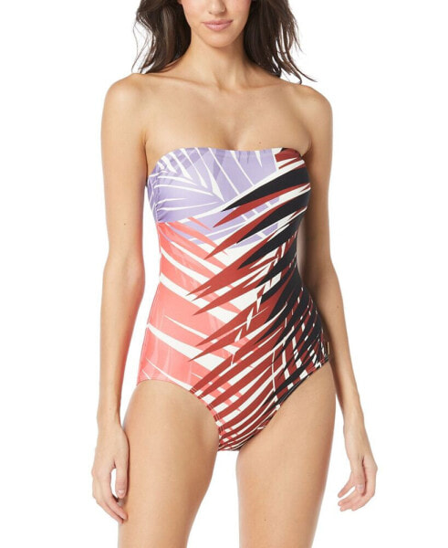 Women's Printed Bandaeu One-Piece Swimsuit