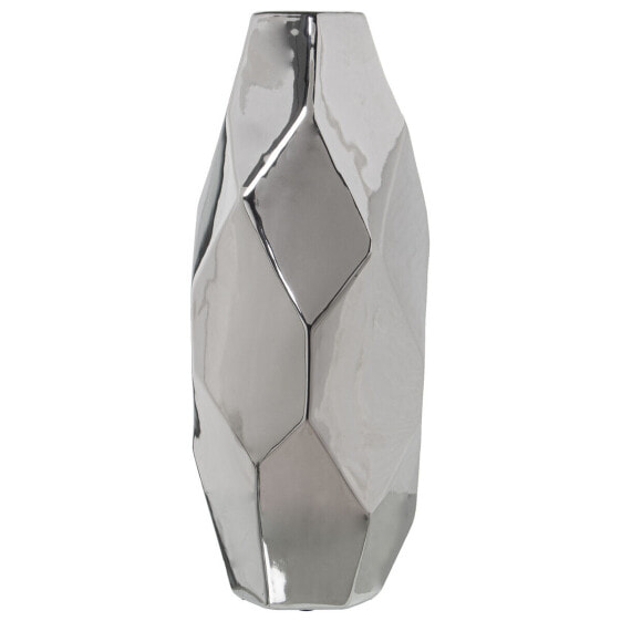 Vase Alexandra House Living Silver Ceramic 19 x 18 x 42 cm