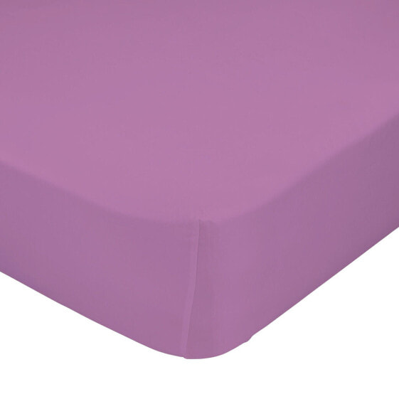 Fitted sheet HappyFriday BASIC KIDS Lilac 60 x 120 x 14 cm