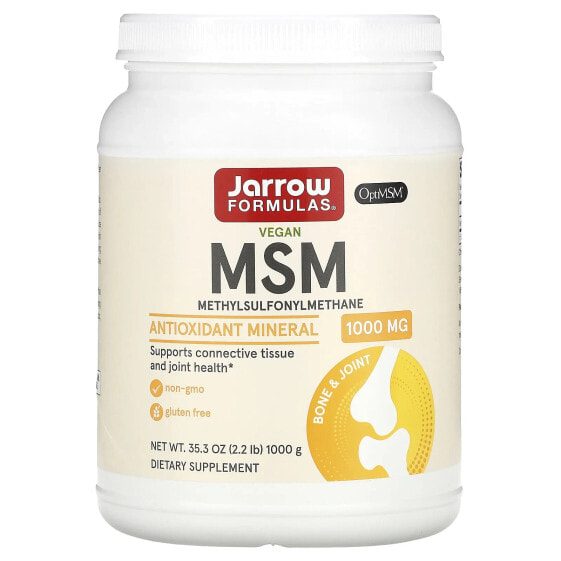 Витамин для мышц и суставов Jarrow Formulas MSM Порошок, 1 000 мг, 1 000 г