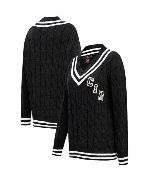 Женский свитер Pro Standard Cincinnati Bengals черного цвета