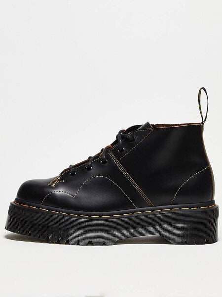 Ботинки Dr Martens Черные на 5 люверсов Church Quad