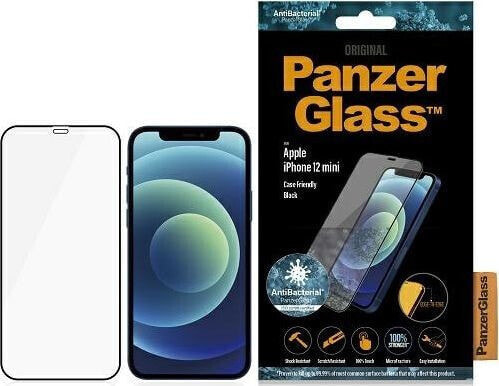 PanzerGlass Szkło hartowane antybakteryjne E2E Super+ do iPhone 12 Mini (2710)