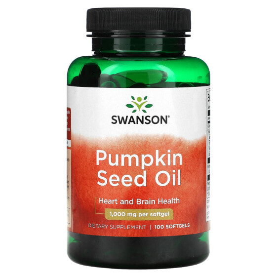 Масло тыквенных семян Swanson, 1 000 мг, 100 капсул