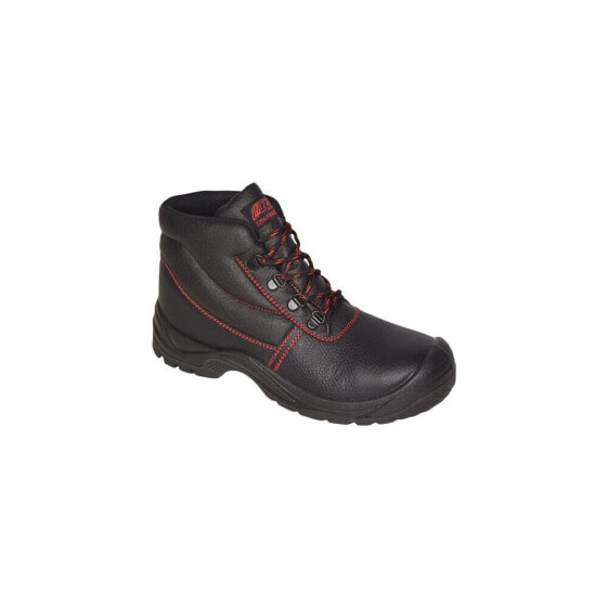 Nitras Sicherheitsstiefel BASIC STEP MID Größe 42 schwarz S3 SRC EN ISO 20345 Volleder