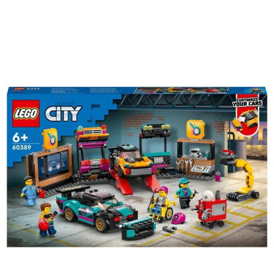 Конструктор LEGO City 60389 "Customization Garage" с машинкой, мастерской и фигуркой-механиком