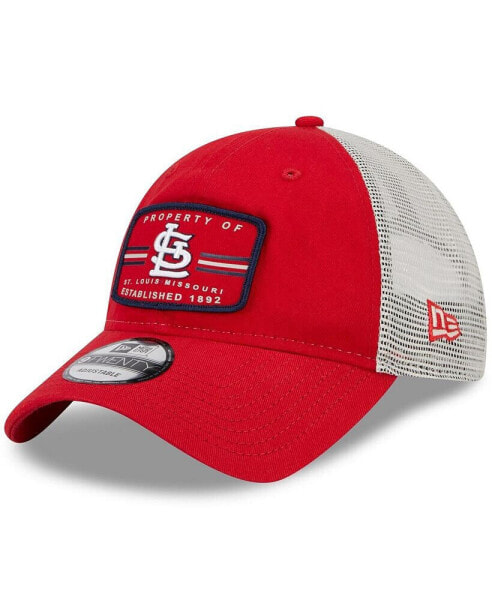 Бейсболка кепка New Era мужская красная St. Louis Cardinals Trucker 9Twenty Snapback Hat