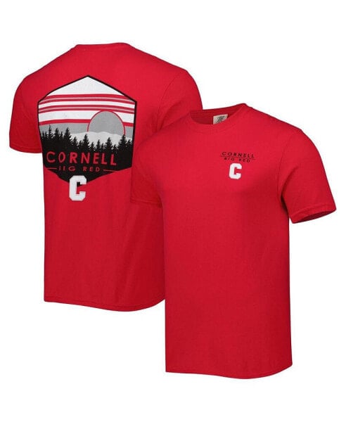 Men's Red Cornell Big Red Landscape Shield T-shirt