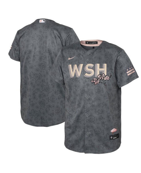 Infant Boys and Girls Gray Washington Nationals City Connect Replica Jersey