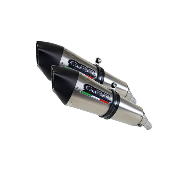 GPR EXCLUSIVE GPE Anniversary Titanium Double Slip On Muffler Shiver 750 GT 07-16 Not Homologated