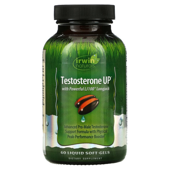 Irwin Naturals, Testosterone UP, тестостерон, 120 капсул с жидкостью