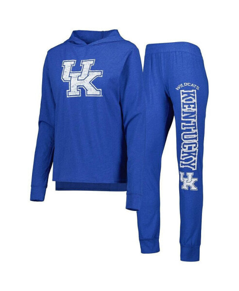 Пижама Concepts Sport женская в рубчике синяя Distressed Kentucky Wildcats.