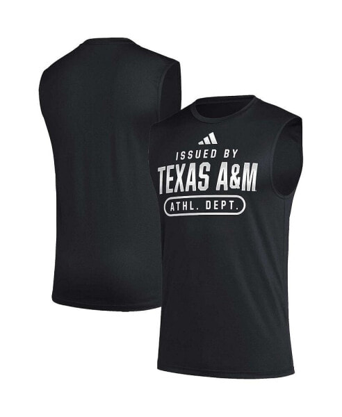 Men's Black Texas A&M Aggies Sideline AEROREADY Pregame Tank Top