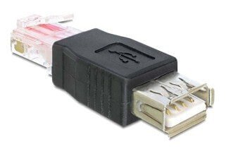 Delock USB - RJ45 - USB 2.0 - RJ45 - Black