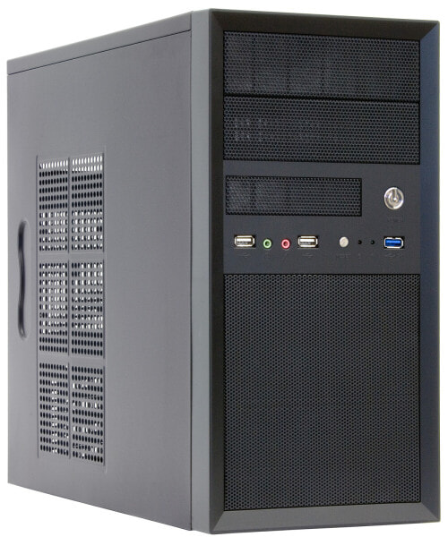 Chieftec CT-01B-OP - Mini Tower - PC - Black - micro ATX - SECC - Home/Office