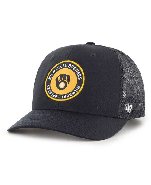 Men's Navy Milwaukee Brewers Unveil Trucker Adjustable Hat