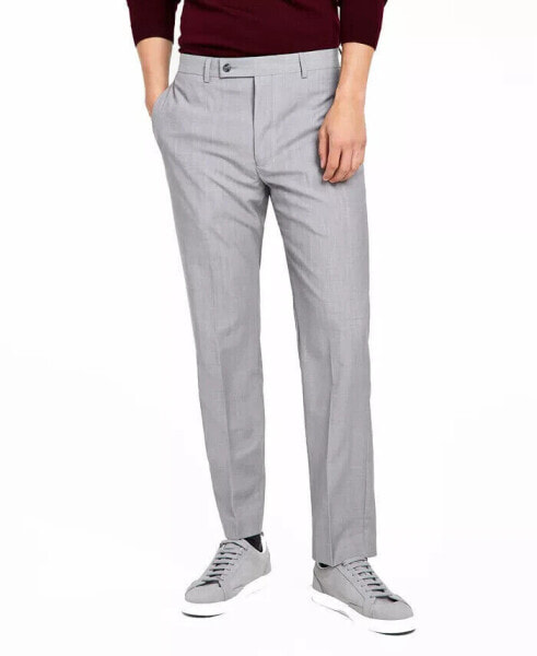 Calvin Klein Men's Slim-Fit Wool Infinite Stretch Suit Pants Light Grey 30W 30L