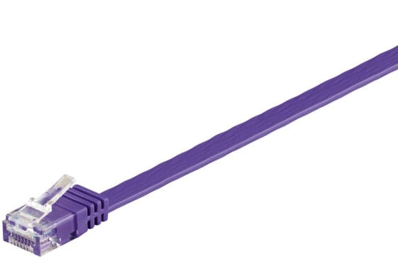 Goobay 96417 - Cat.6 Flachkabel violett 2 m - Cable - Network