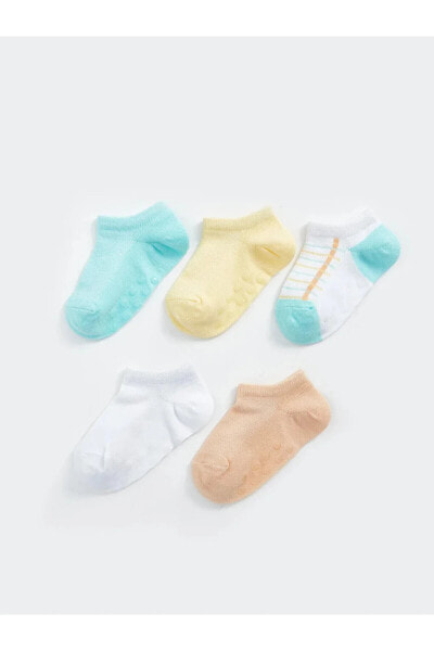 LCW baby Erkek Bebek Patik Çorap 5'li Paket