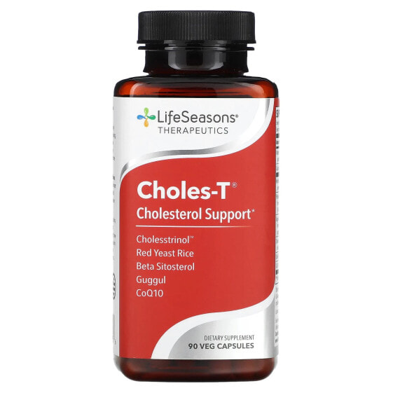 БАД для поддержки уровня холестерина LifeSeasons Choles-T, 180 вегетарианских капсул