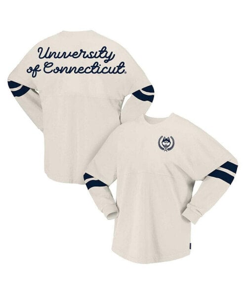 Women's Cream UConn Huskies Oversized T-Shirt