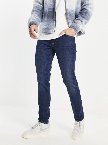 Only & Sons Loom slim fit jeans in mid wash   