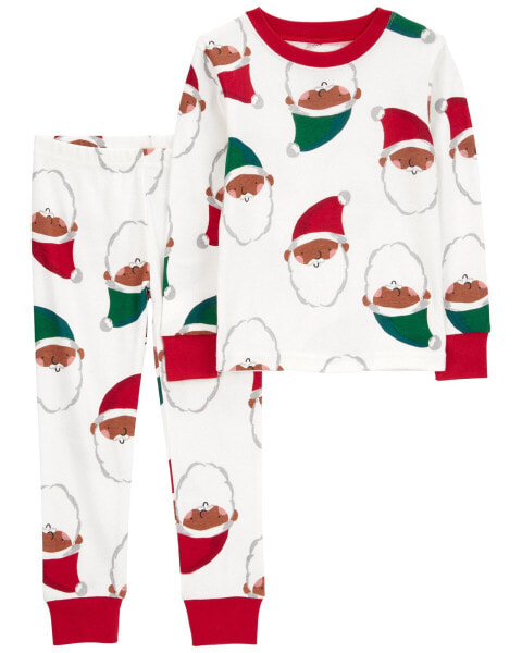 Toddler 2-Piece Santa 100% Snug Fit Cotton Pajamas 3T