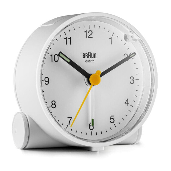 Braun BC01W - Quartz alarm clock - Round - White - Analog - Battery - AA